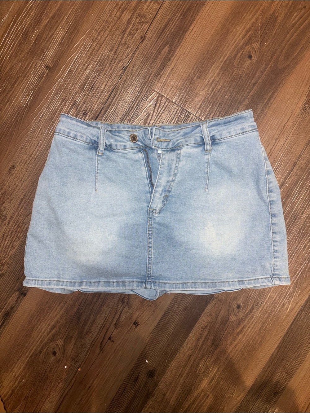 Light blue mini skort